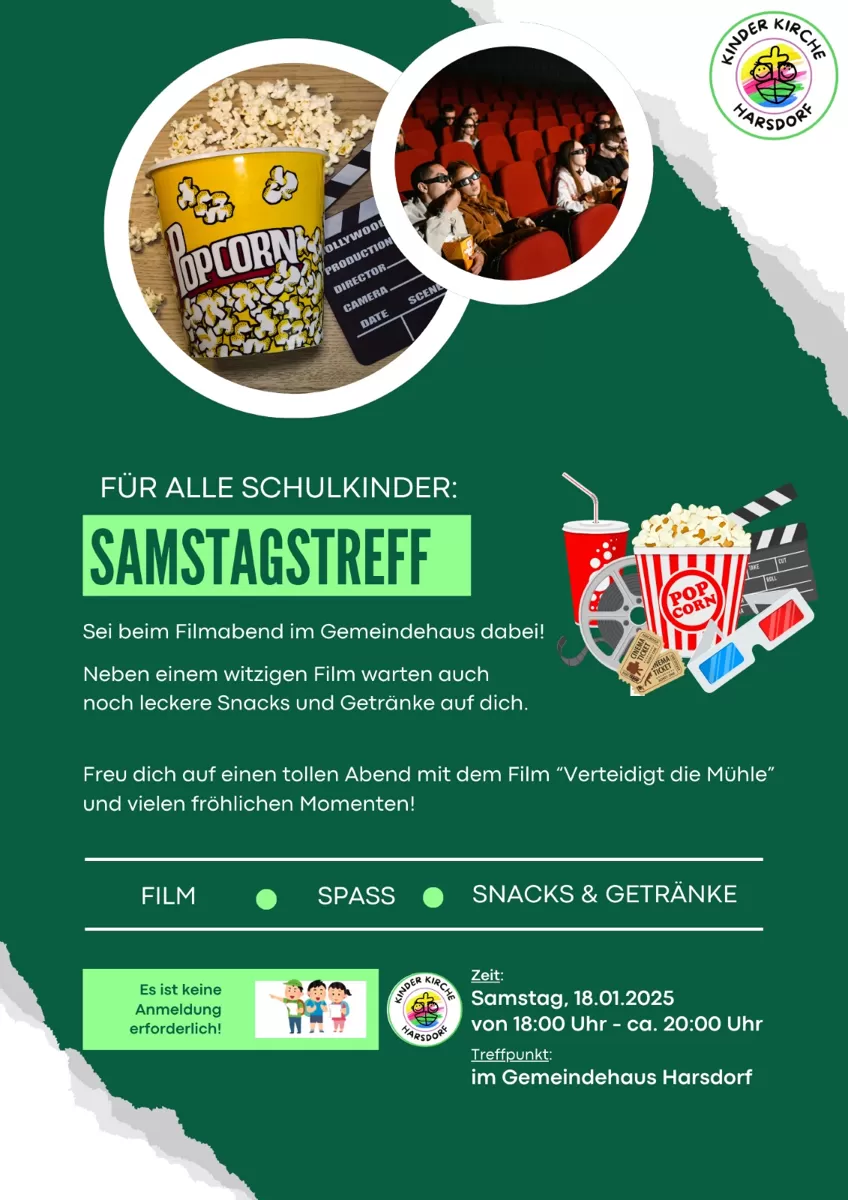 Einladungsplakat Kinder im Kino